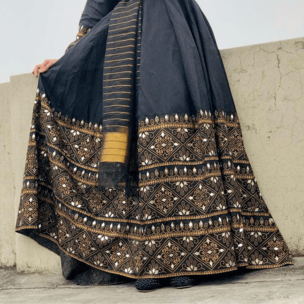 Gul-e-Rana Maxi Black🖤 3pc - Virsa