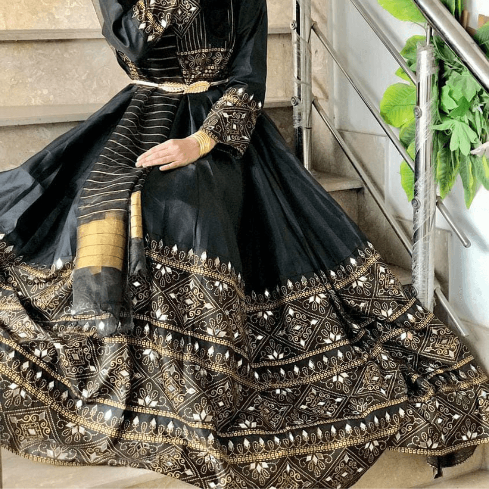 Gul-e-Rana Maxi Black🖤 3pc - Virsa