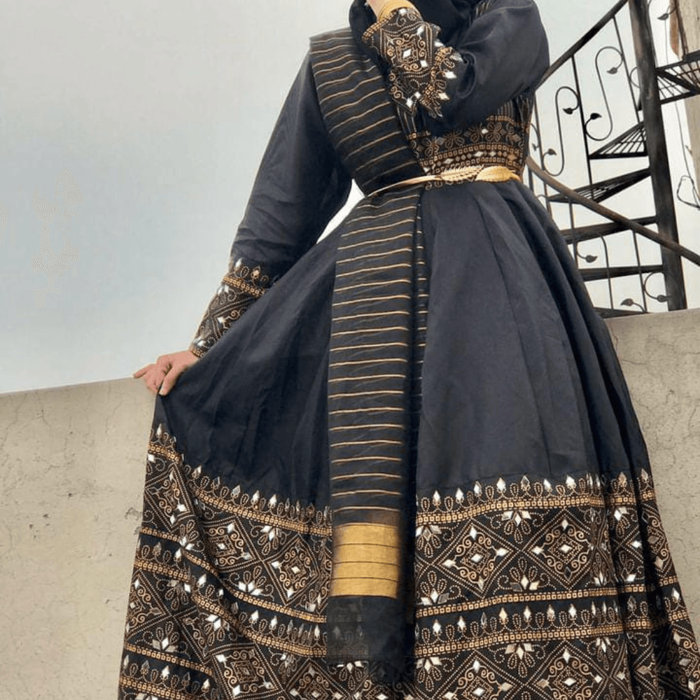 Gul-e-Rana Maxi Black🖤 3pc - Virsa