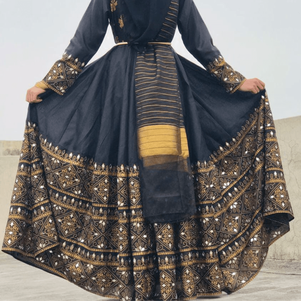 Gul-e-Rana Maxi Black🖤 3pc - Virsa