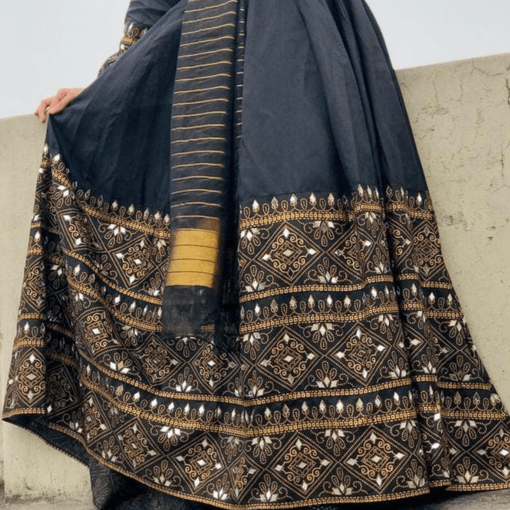 Gul-e-Rana Maxi Black🖤 3pc - Virsa