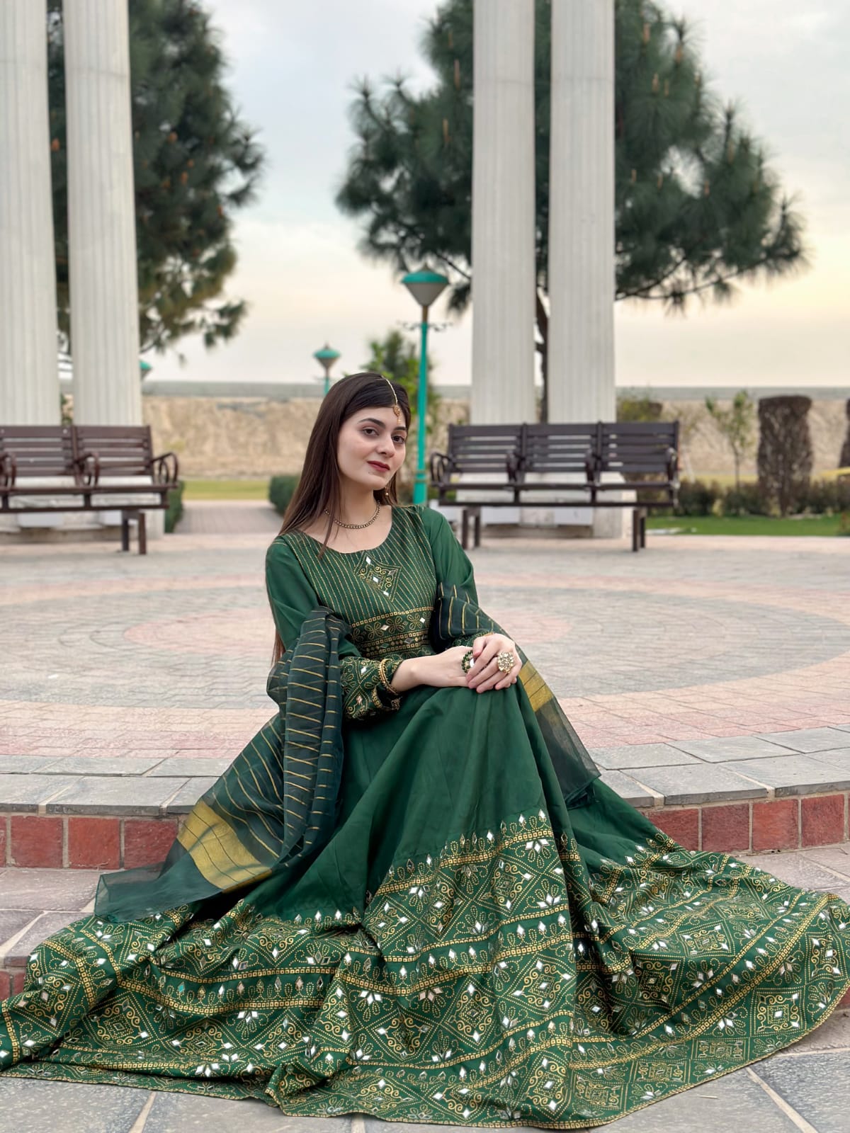 Gul-e-Rana Maxi 3pc green