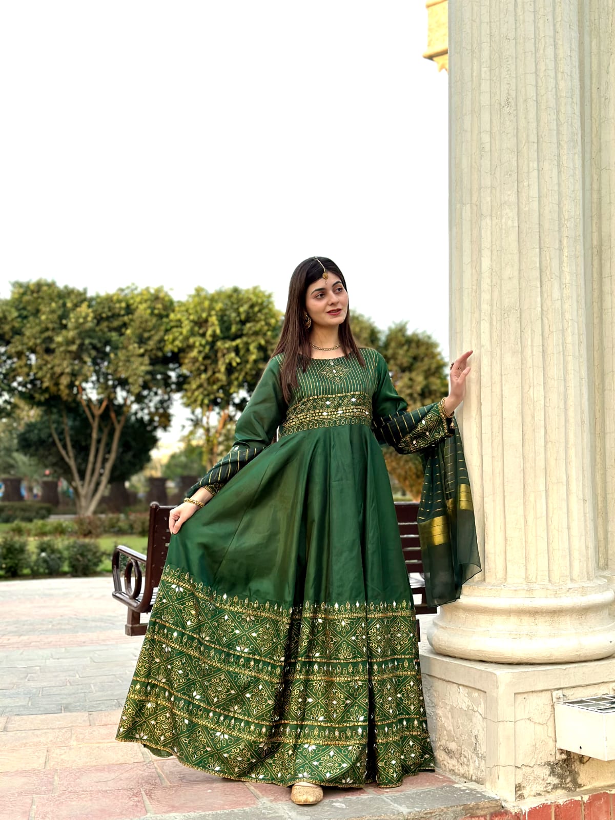 Gul-e-Rana Maxi 3pc green