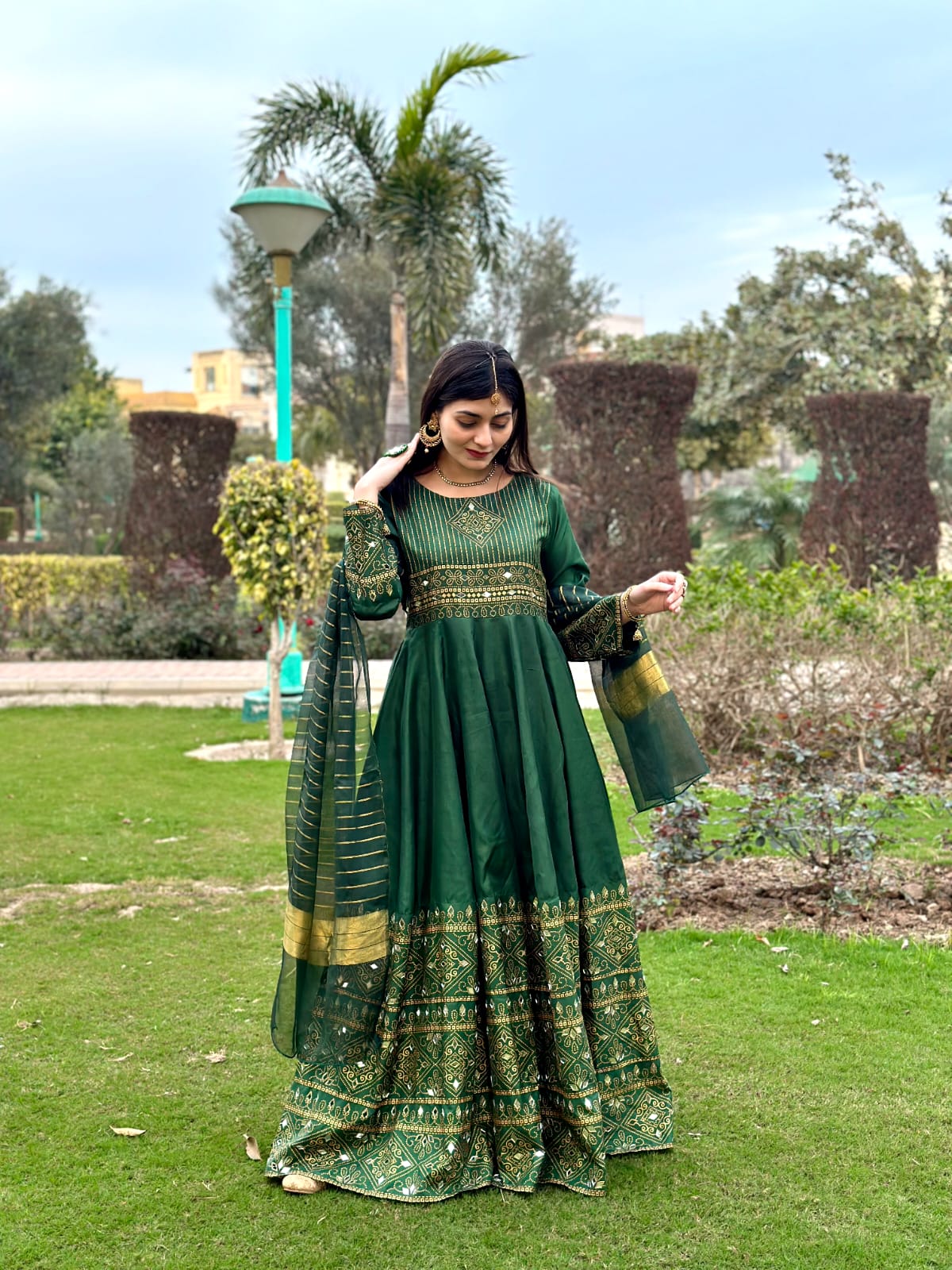 Gul-e-Rana Maxi 3pc green