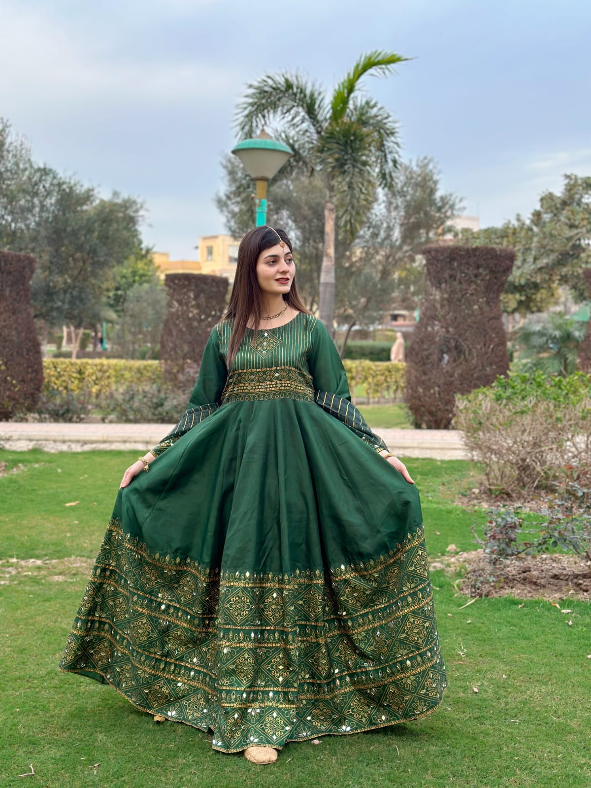 Gul-e-Rana Maxi 3pc green