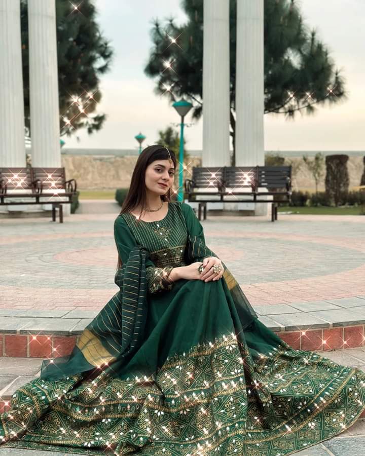 Gul-e-Rana Maxi 3pc green