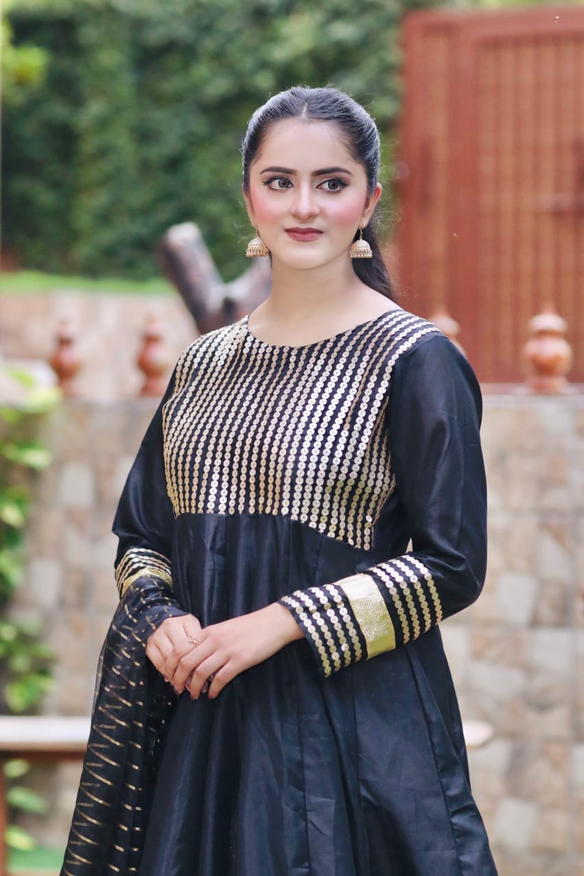 GUL NASEEM IN BLACK 3PC