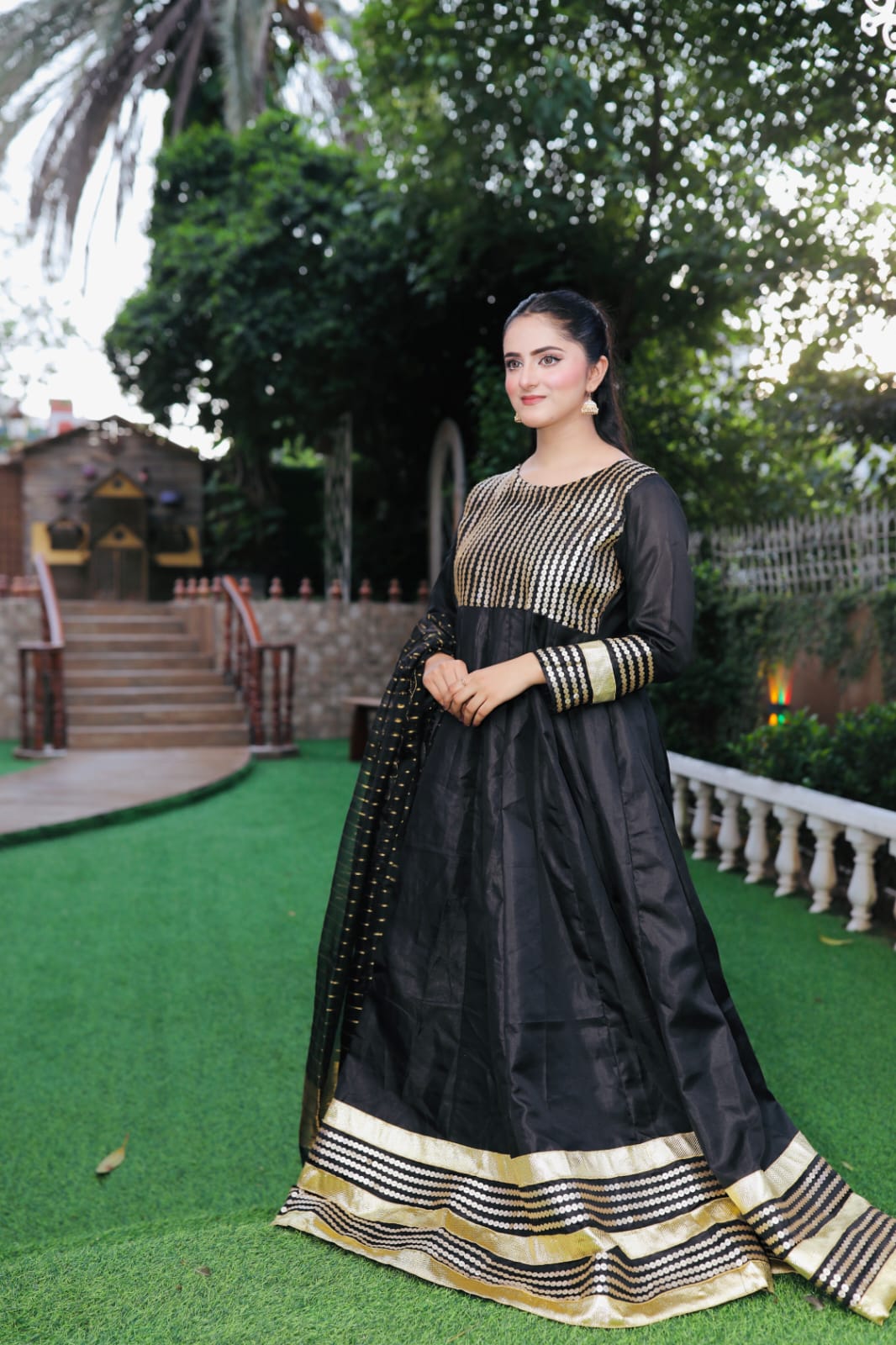 GUL NASEEM IN BLACK 3PC